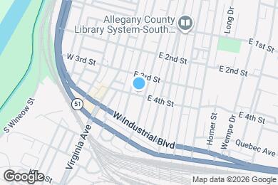 Map image of the property - 110 E Fourth St