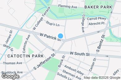 Map image of the property - 412 W Patrick St