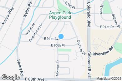 Map image of the property - 3618 E 91st Ave