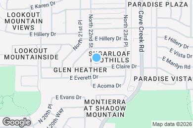 Map image of the property - 2210 E Claire Dr