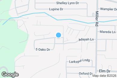 Map image of the property - 3114 5 Oaks Dr