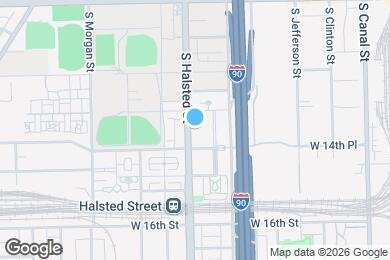 Map image of the property - 1421 S Halsted St