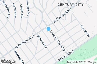 Map image of the property - 2225 S Beverly Glen Blvd