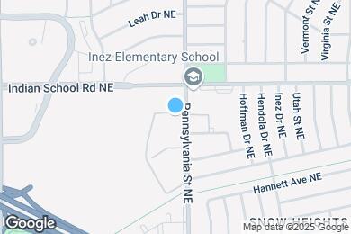 Map image of the property - 1601 Pennsylvania St NE