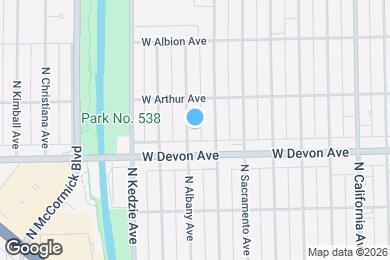 Map image of the property - 6427 N Albany Ave