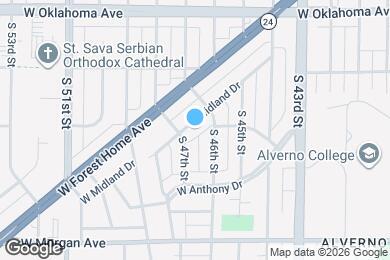 Map image of the property - 4631 W Midland Dr