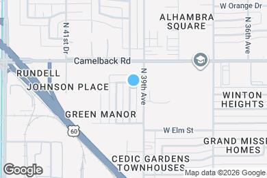Map image of the property - 4749 N 39th Dr