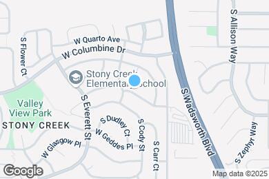 Map image of the property - 8627 W Fremont Pl