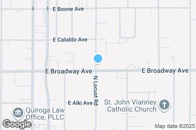 Map image of the property - 9505 E Broadway Ave