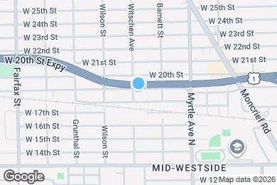 Map image of the property - 1458 W 19th St