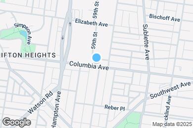 Map image of the property - 5807 Columbia Ave