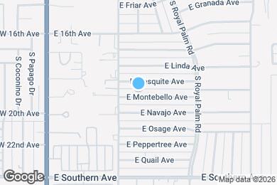 Map image of the property - 504 E Montebello Ave