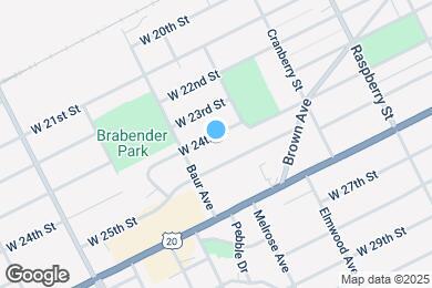 Map image of the property - 1335 W 24th St