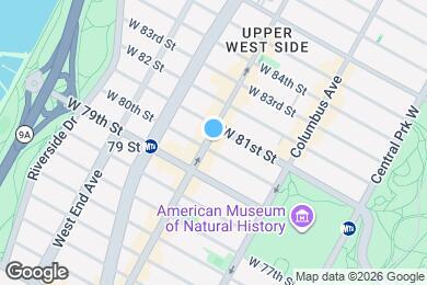 Map image of the property - 425 Amsterdam Ave