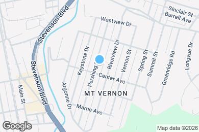 Map image of the property - 412 Pershing Dr