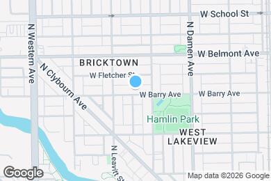 Map image of the property - 2126 W Barry Ave