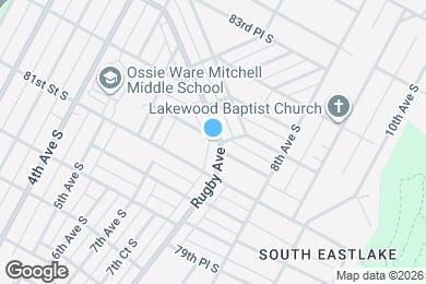 Map image of the property - 8122 Rugby Ave