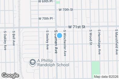 Map image of the property - 7141 S Damen Ave