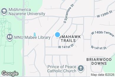 Map image of the property - 14008 S Raintree Dr