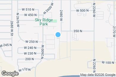 Map image of the property - 277 N 2480 W