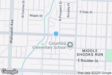 Map image of the property - 743 E Willamette Ave