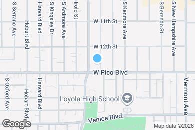 Map image of the property - 1243 S Mariposa Ave