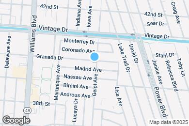 Map image of the property - 51 Granada Dr