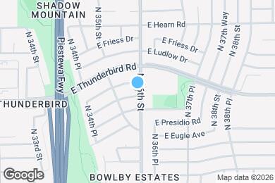 Map image of the property - 3550 E Voltaire Dr