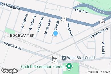 Map image of the property - 1323 W 102nd St