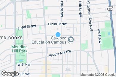Map image of the property - 1308 Clifton St NW