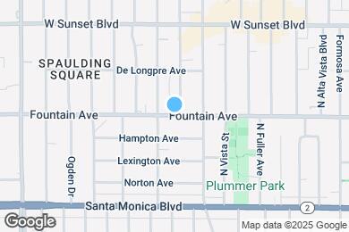 Map image of the property - 7266 1/2 Fountain Ave