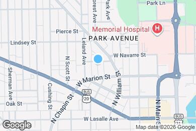 Map image of the property - 504 W Navarre St