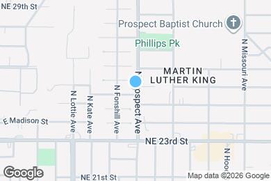 Map image of the property - 1449 NE 25th St