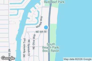 Map image of the property - 601 N Ocean Blvd