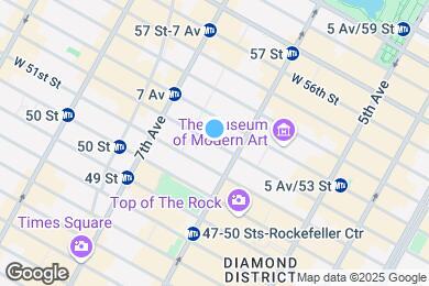 Map image of the property - 135 W 52nd St