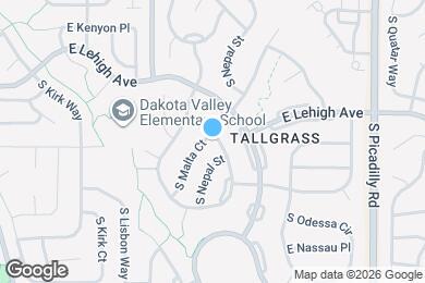 Map image of the property - 3876 S Malta Ct