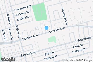 Map image of the property - 1433 E Lincoln Ave