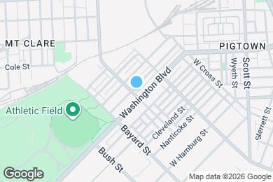 Map image of the property - 1127 S Carey St