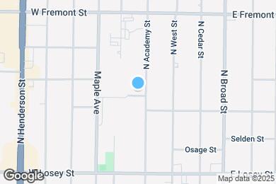 Map image of the property - 972 N Academy St