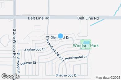 Map image of the property - 1040 Glencrest Dr