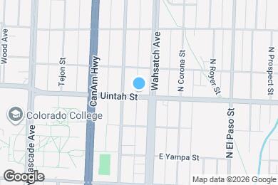 Map image of the property - 320 E Uintah St