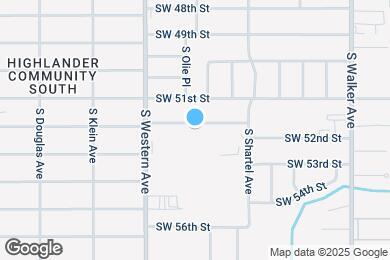 Map image of the property - 800 SW 52nd St