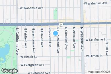 Map image of the property - 1510 N Maplewood Ave