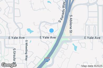 Map image of the property - 13625 E Yale Ave