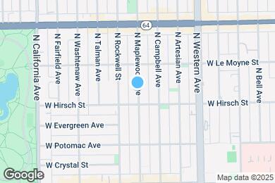 Map image of the property - 1430 N Maplewood Ave