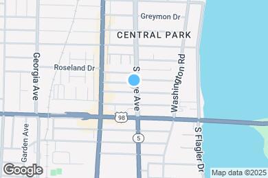 Map image of the property - 3725 S Olive Ave