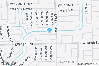 Map image of the property - 8745 SW 182nd Terrace