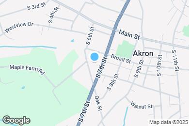 Map image of the property - Akron Extended Stay Suites