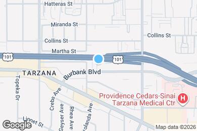 Map image of the property - 18631 Burbank Blvd