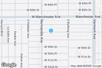 Map image of the property - 1314 1/2 W 88th St